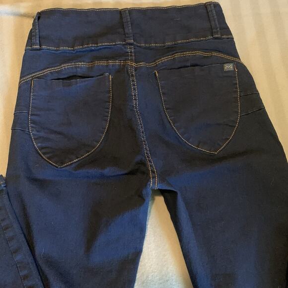 My Size Brand Dark Wash Jeggings One Size 2-12 Comfy Stretchy - Picture 4 of 8